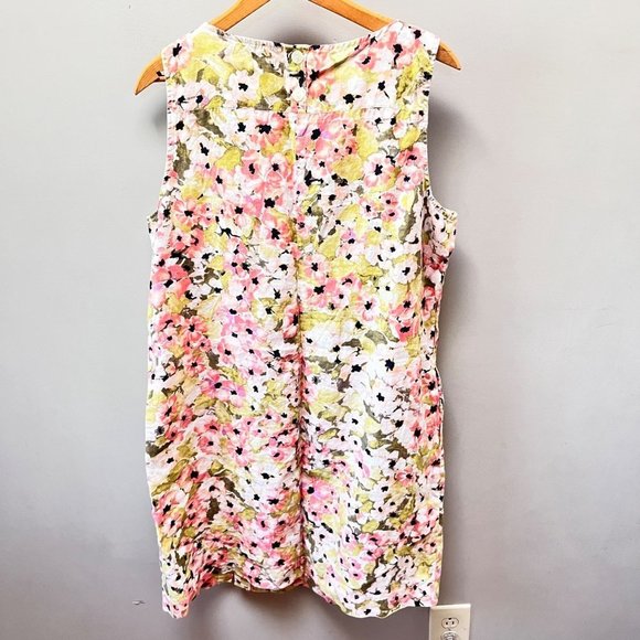 J. Jill Love Linen Floral Dress with Pockets- Size L - Picture 3 of 5